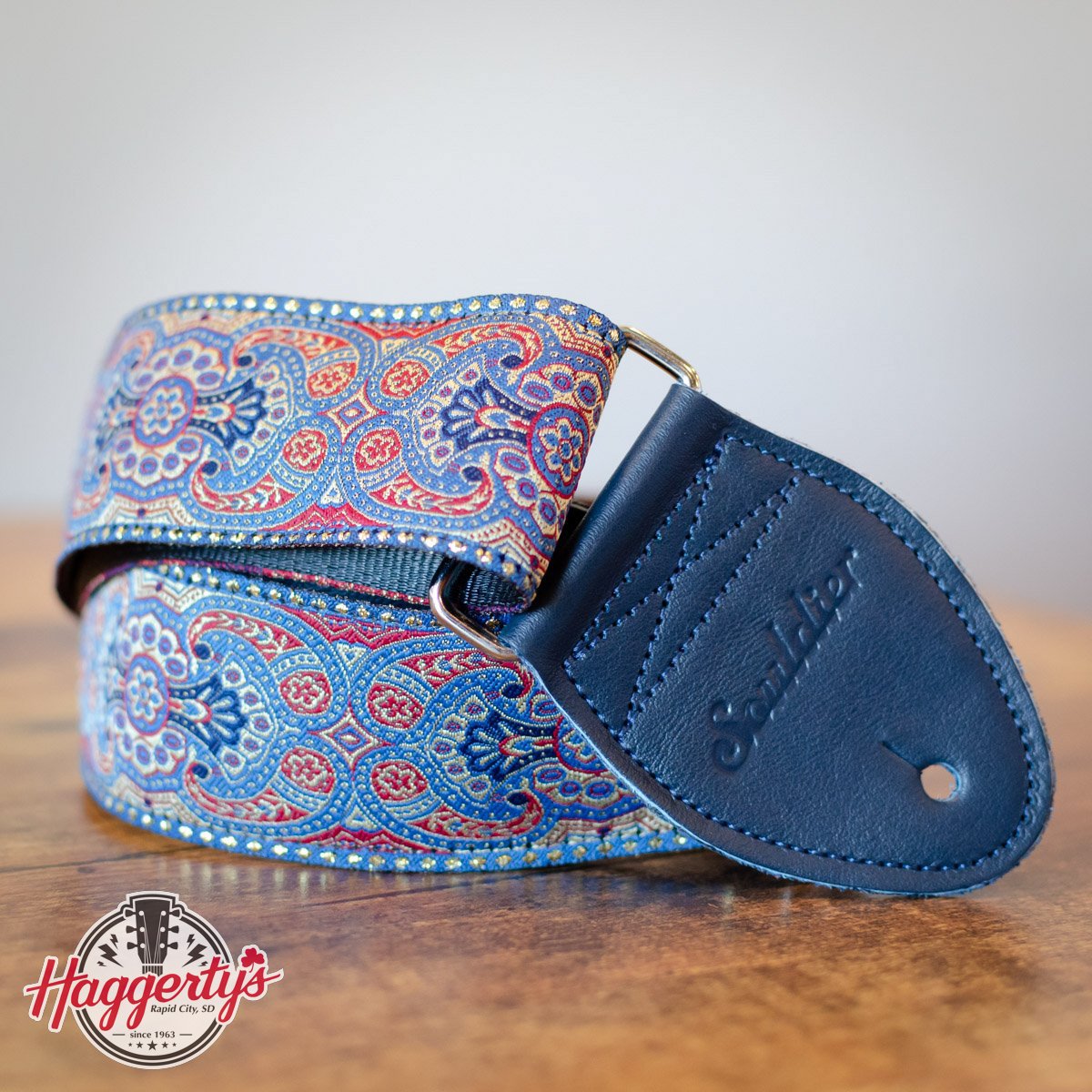 Souldier Classic Series Guitar Strap, Arabesque Indigo
