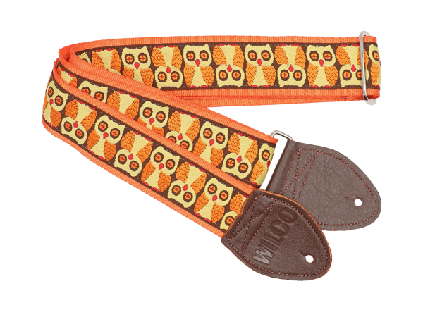 Souldier WILGS0972 - Wilco Signature Brown/Yellow Owls Guitar Strap