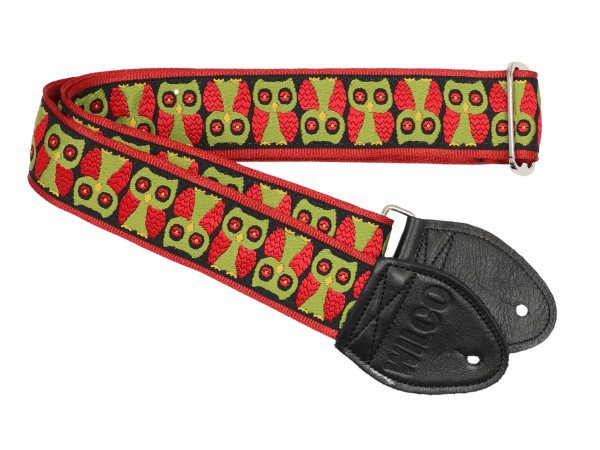 Souldier WILGS0973 - Wilco Signature Olive/Red Owls Guitar Strap
