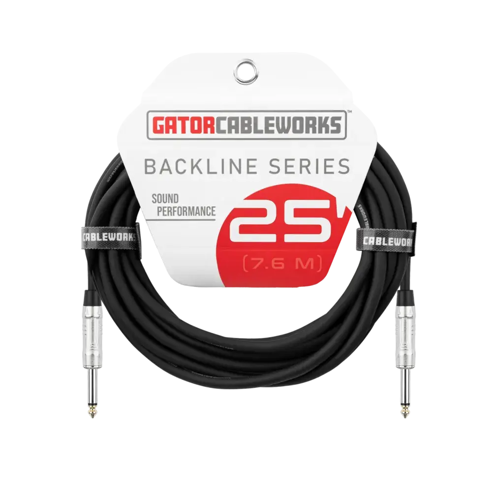 Gator Cableworks Backline Series 1/4 Speaker Cable - 25ft