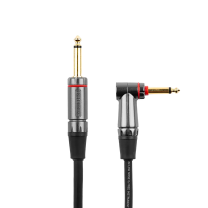 Gator Cableworks Headliner Series Instrument Cable - 10ft - Quiet Connect - Right Angle