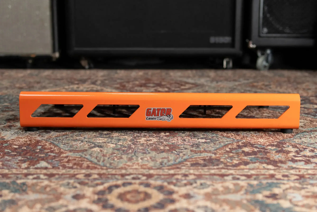 Gator GPB-BAK-ORG Large Pedal Board - Orange Aluminum with Gig Bag - Used