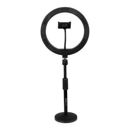 Gator Ring Light Round Base Desktop Stand With Phone Clamp