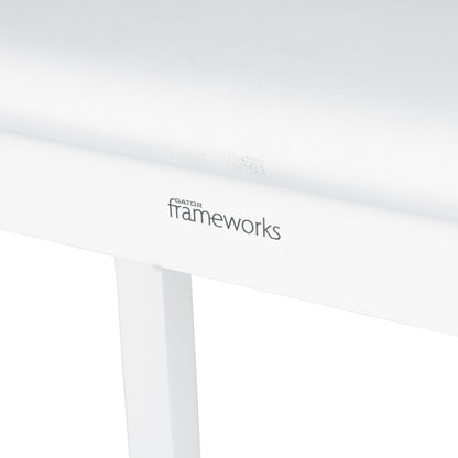 Gator Traditional Wooden Piano Bench In White