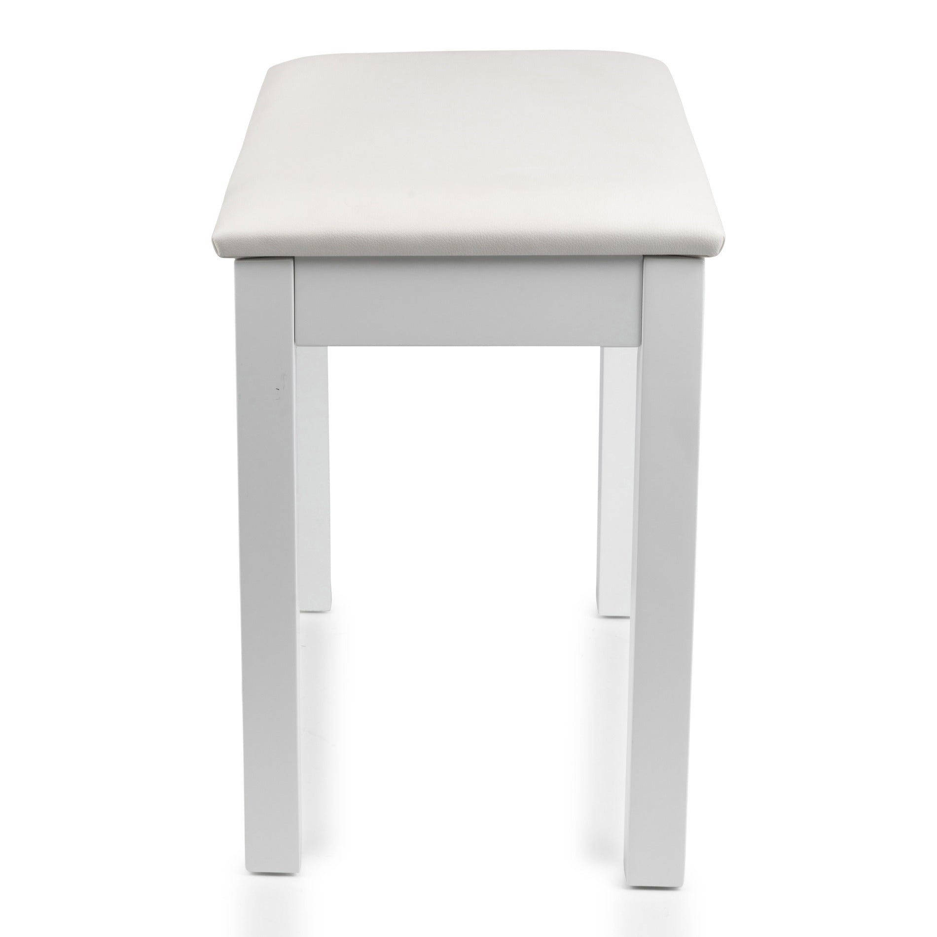 Gator Traditional Wooden Piano Bench In White