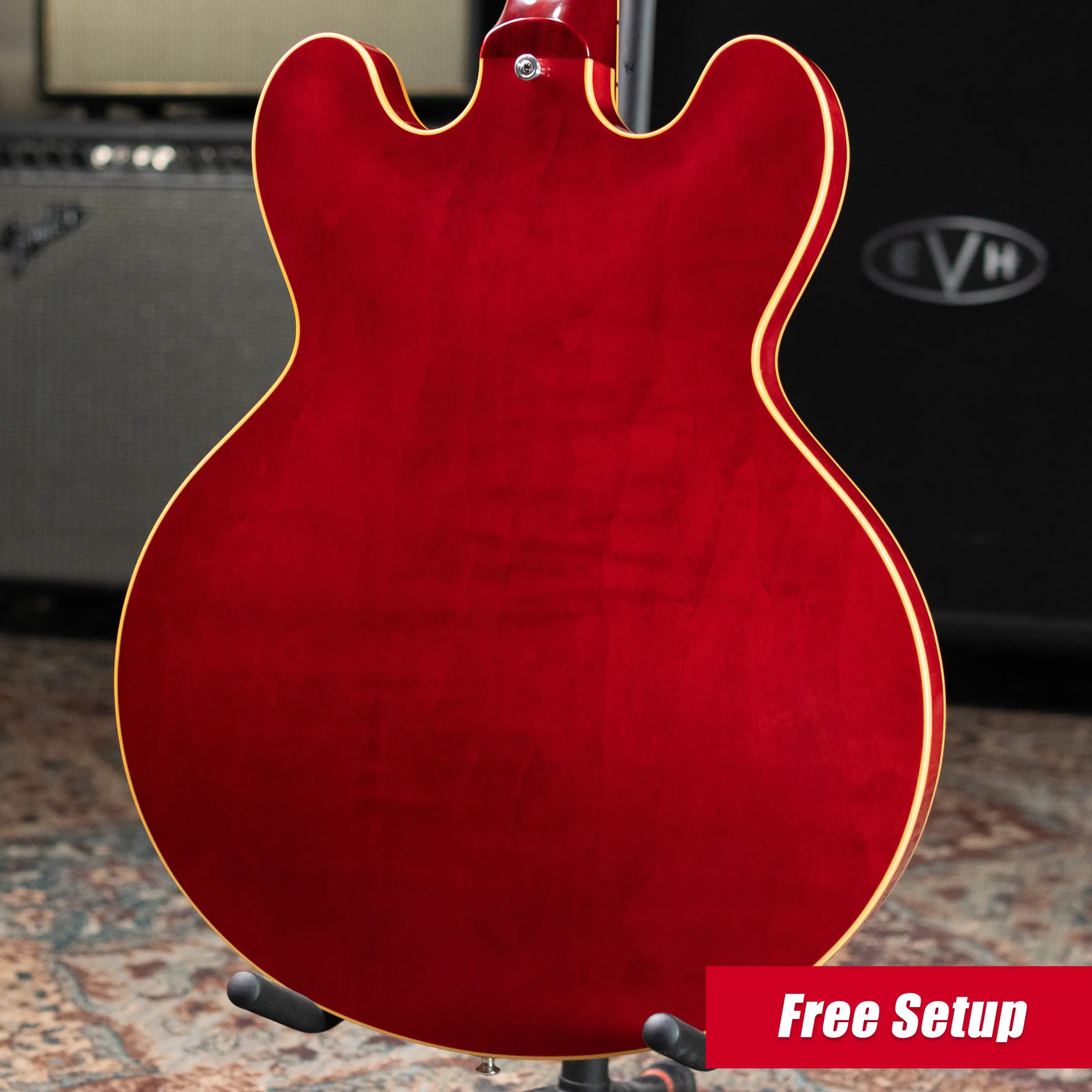 Gibson Custom Shop '62 ES-330 TD Reissue VOS Hollowbody Electric Guitar - Sixties Cherry with Hardshell Case