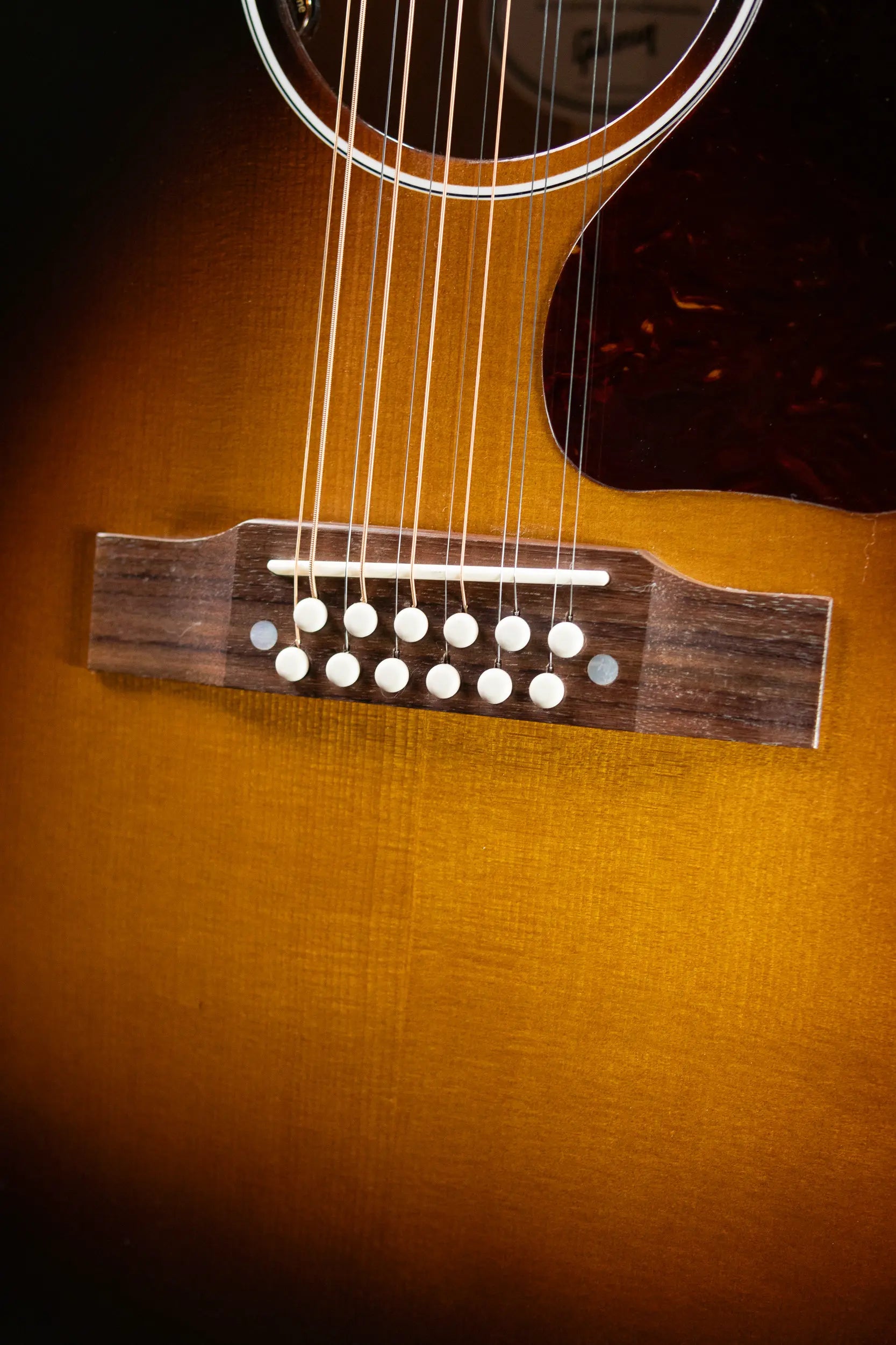 Gibson J-45 Standard 12-String Acoustic/Electric Guitar - Vintage Sunburst with Hardshell Case