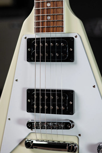 Gibson '70s Flying V Electric Guitar - Classic White with Hardshell Case
