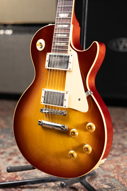 Gibson Custom Shop Les Paul 1958 Historic Collection 70th Anniversary Electric Guitar - Iced Tea Burst with Hardshell Case - Used