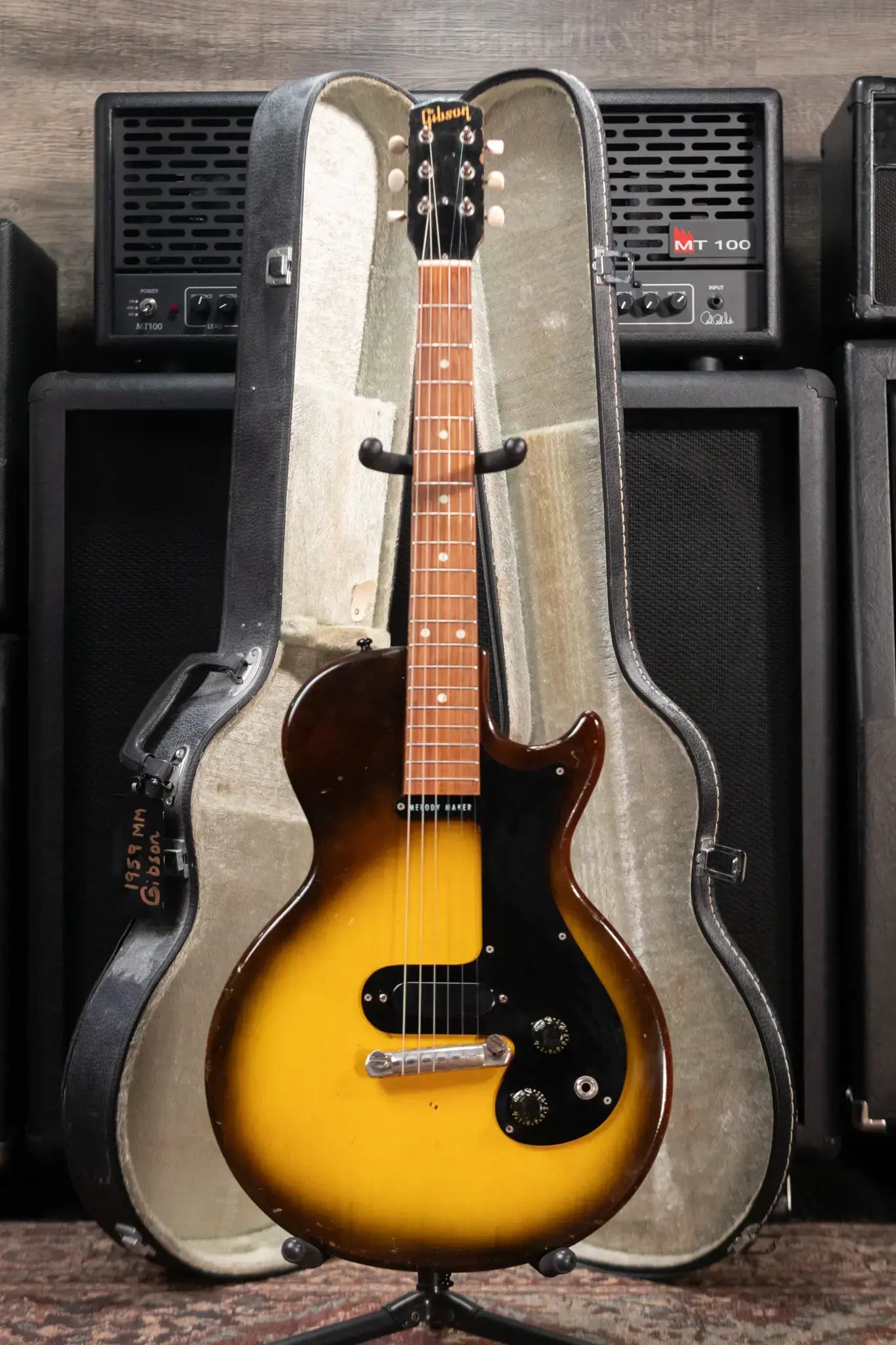 Gibson 1959 Melody Maker 3/4 Size Electric Guitar Tobacco Sunburst with Hardshell Case - Used