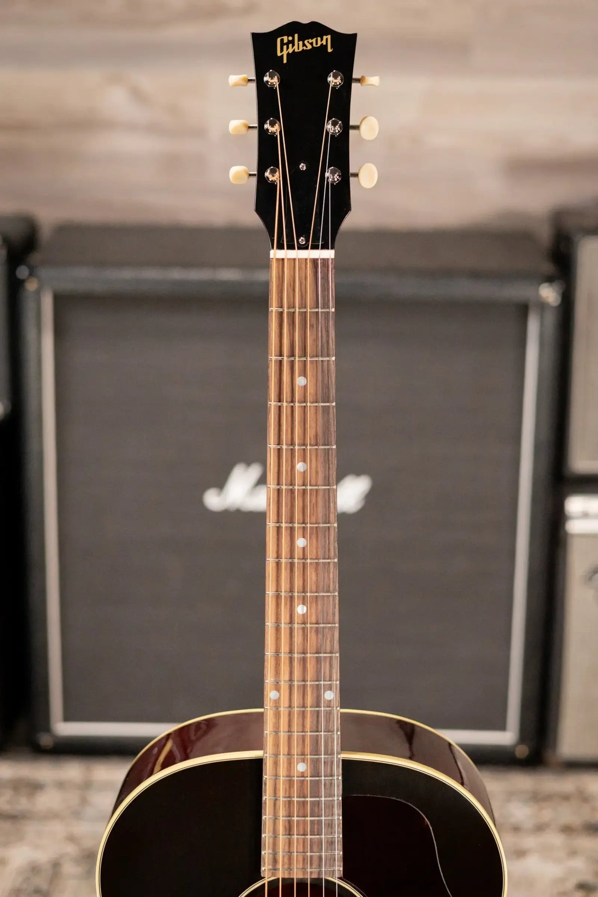 Gibson 50s J-45 Original Dreadnought Acoustic/Electric Guitar - Vintage Sunburst with Hardshell Case