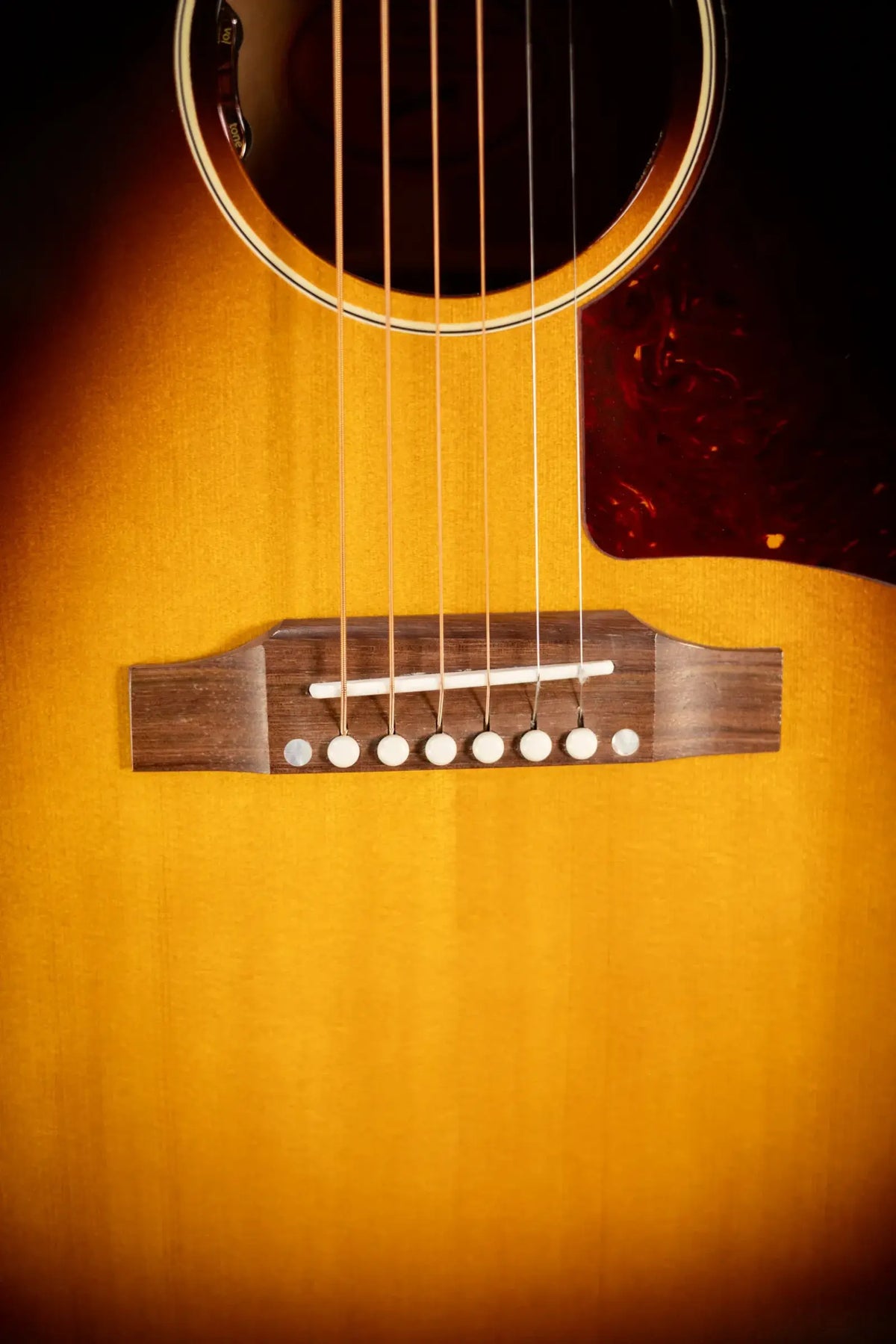 Gibson 50s J-45 Original Dreadnought Acoustic/Electric Guitar - Vintage Sunburst with Hardshell Case