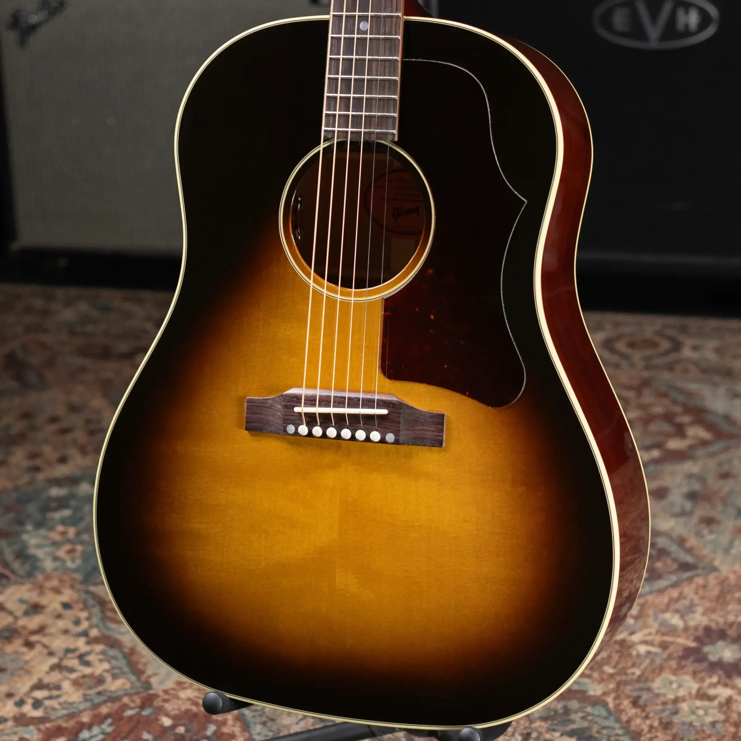 Gibson 50s J-45 Original Dreadnought Acoustic/Electric Guitar - Vintage Sunburst with Hardshell Case