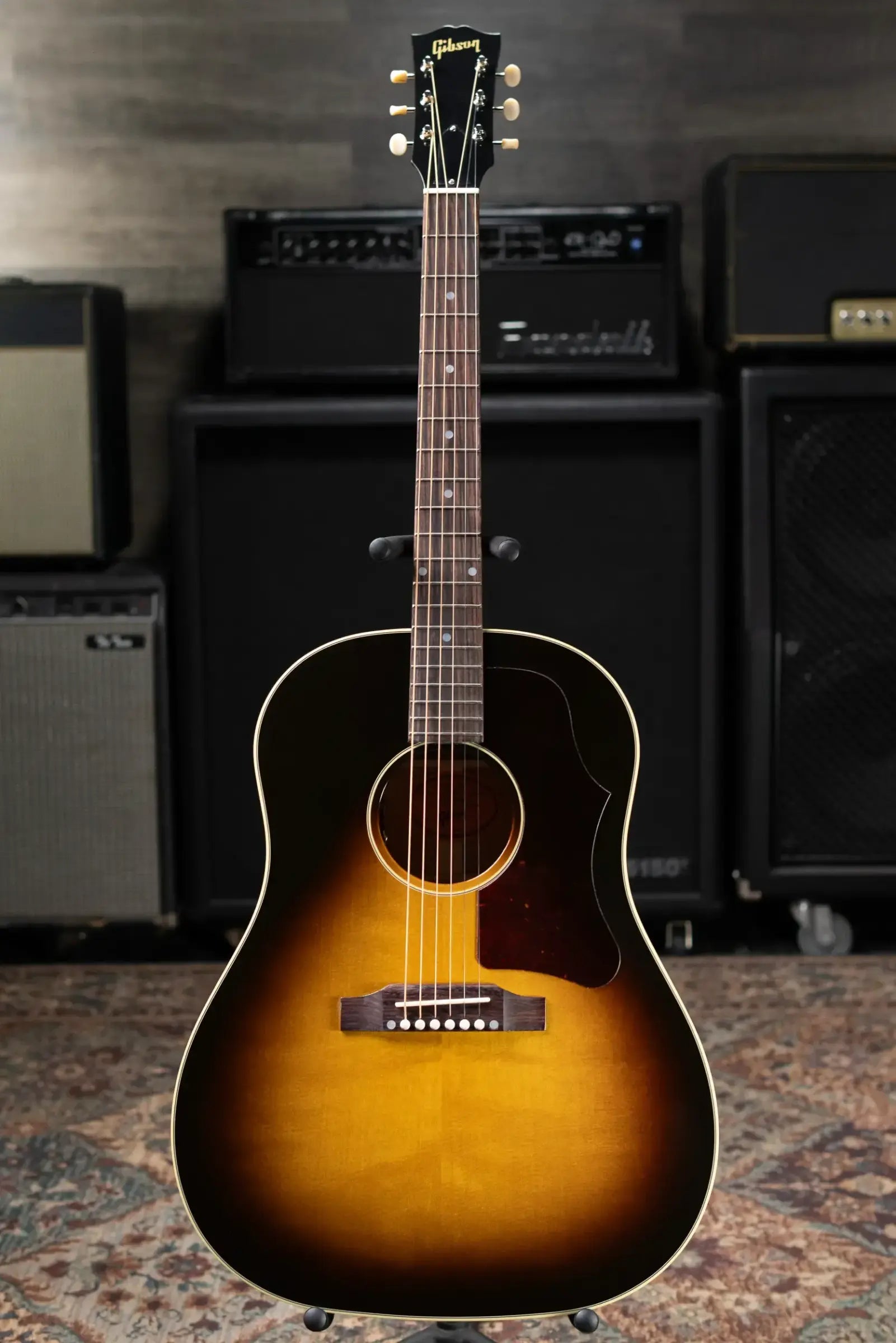 Gibson 50s J-45 Original Dreadnought Acoustic/Electric Guitar - Vintage Sunburst with Hardshell Case