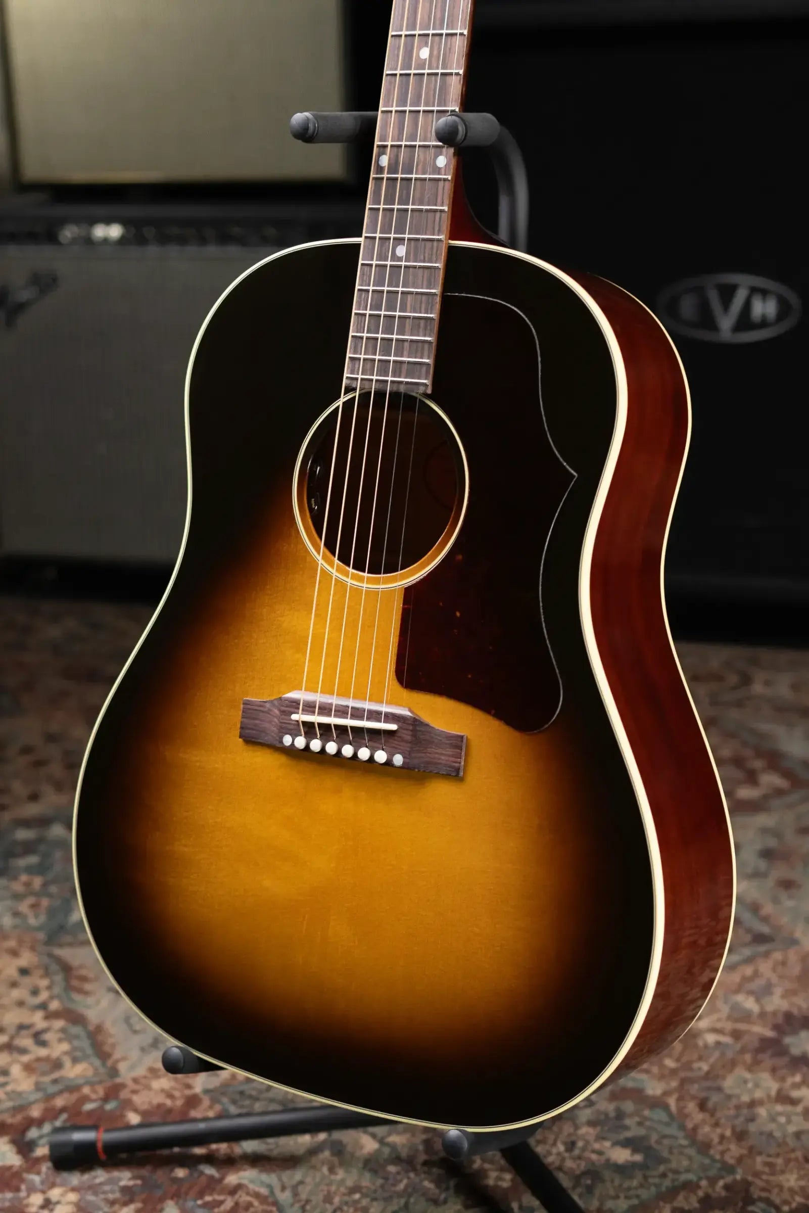 Gibson 50s J-45 Original Dreadnought Acoustic/Electric Guitar - Vintage Sunburst with Hardshell Case