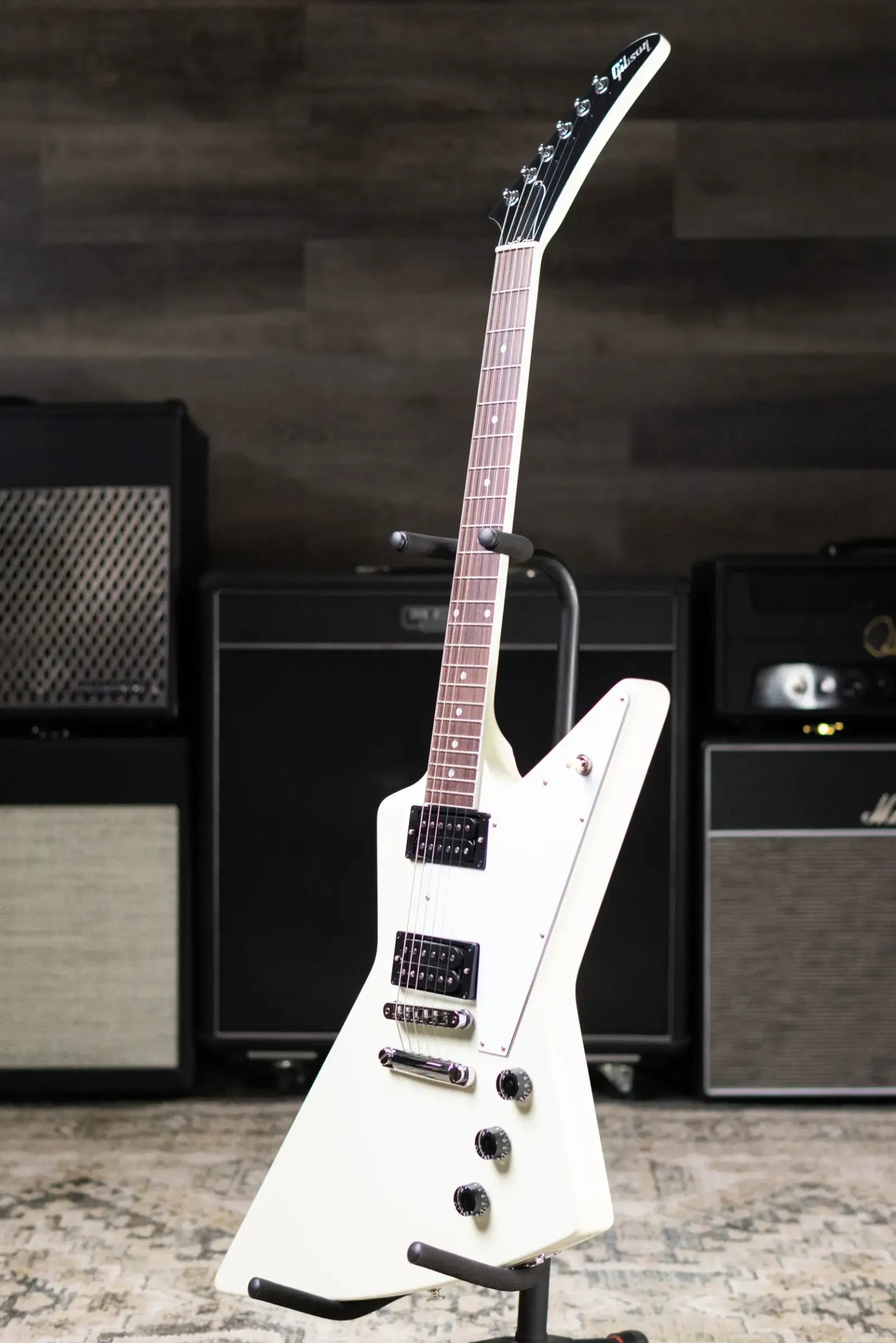 Gibson '70s Explorer Electric Guitar - Classic White with Hardshell Case
