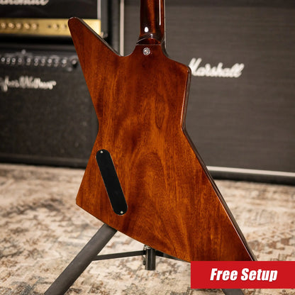 Gibson 70s Explorer Electric Guitar - Dark Walnut with Hardshell Case