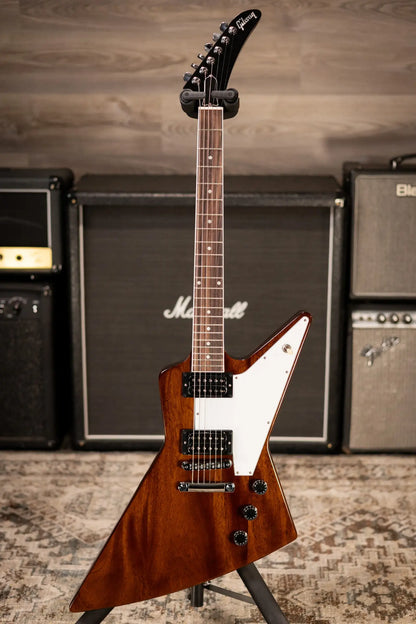 Gibson 70s Explorer Electric Guitar - Dark Walnut with Hardshell Case