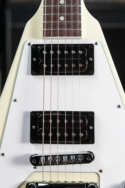 Gibson 70s Flying V Electric Guitar - Classic White with Hardshell Case
