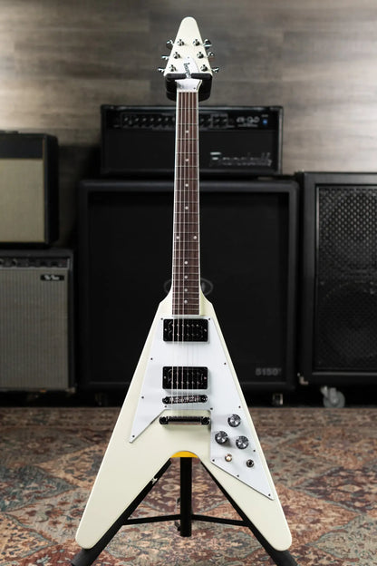 Gibson 70s Flying V Electric Guitar - Classic White with Hardshell Case