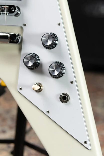 Gibson 70s Flying V Electric Guitar - Classic White with Hardshell Case