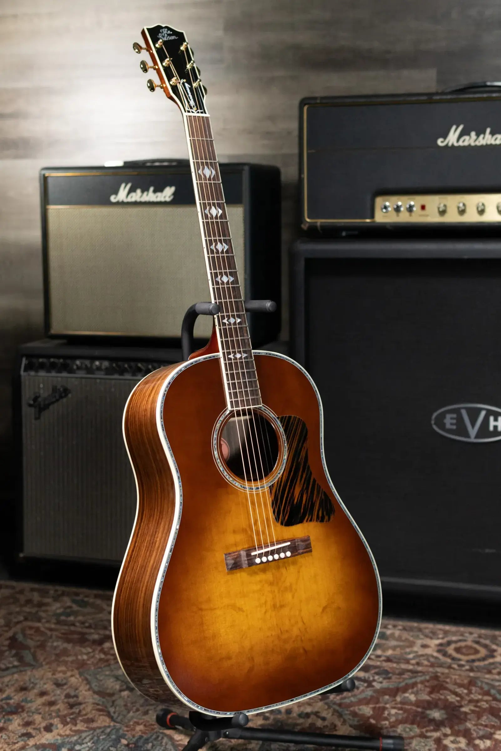 Gibson Advanced Jumbo Anniversary Limited Edition Acoustic/Electric Guitar - Cremona Burst with Hardshell Case