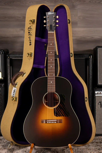 Gibson Century Collection J-45 12-Fret Acoustic Guitar Vintage Sunburst with Hardshell Case