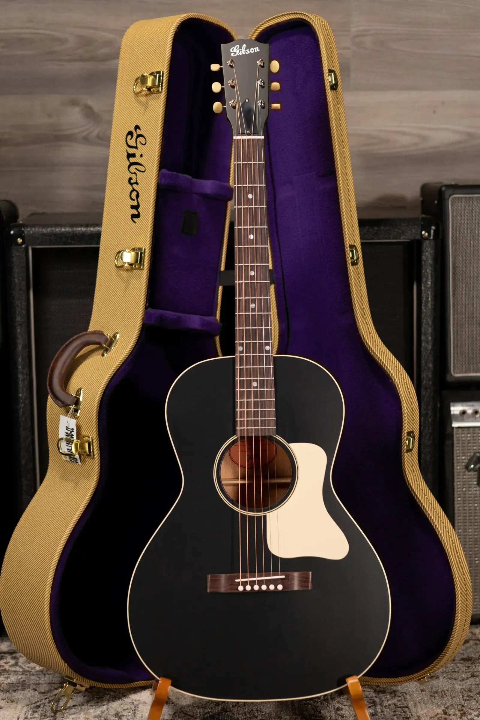 Gibson Century Collection L-00 12-Fret Acoustic Guitar - Ebony with Hardshell Case