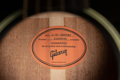 Gibson Century Collection L-00 12-Fret Acoustic Guitar - Vintage Sunburst with Hardshell Case