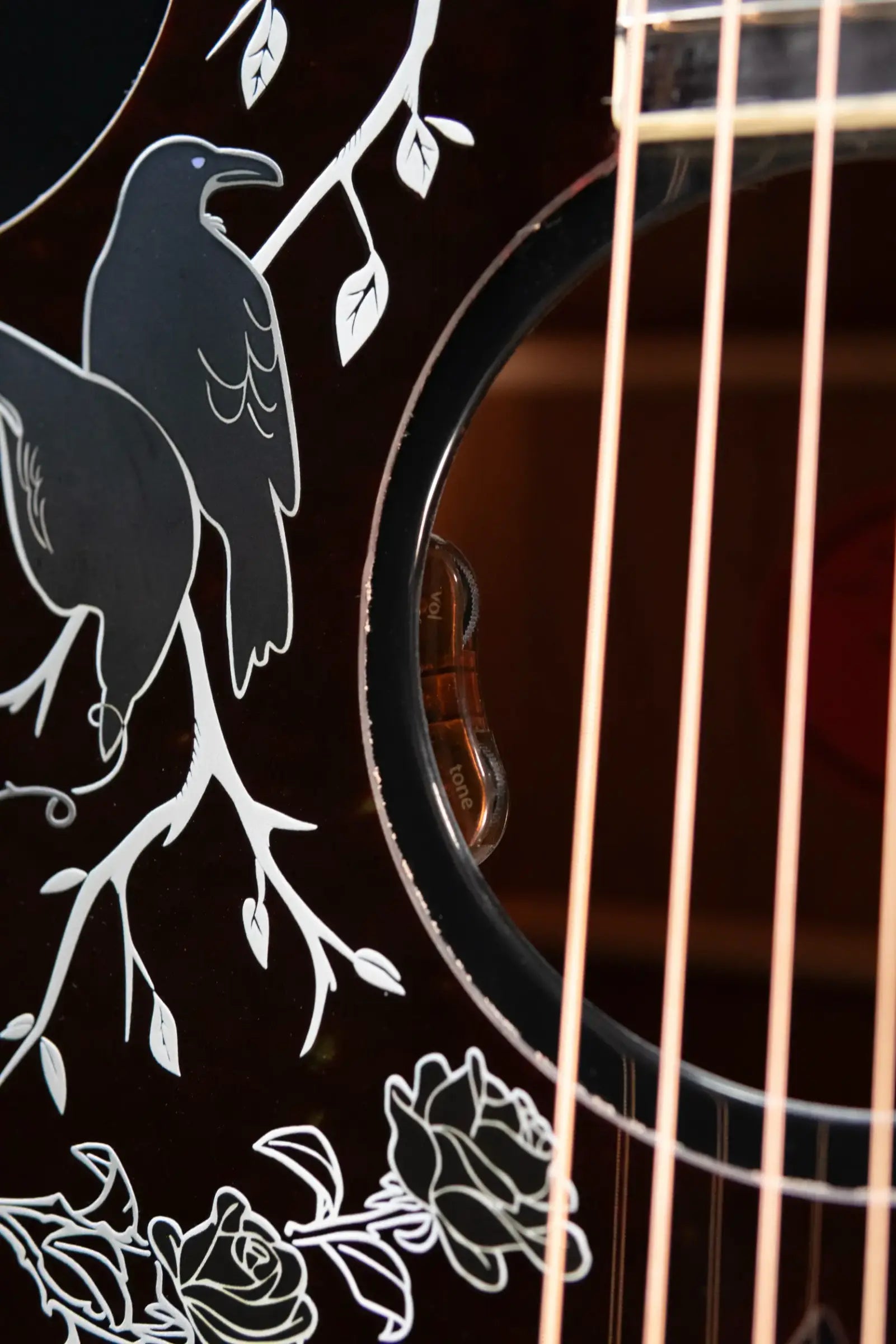 Gibson Custom Kirk Hammett Signature Raven Acoustic/Electric Guitar - Ebony with Hardshell Case