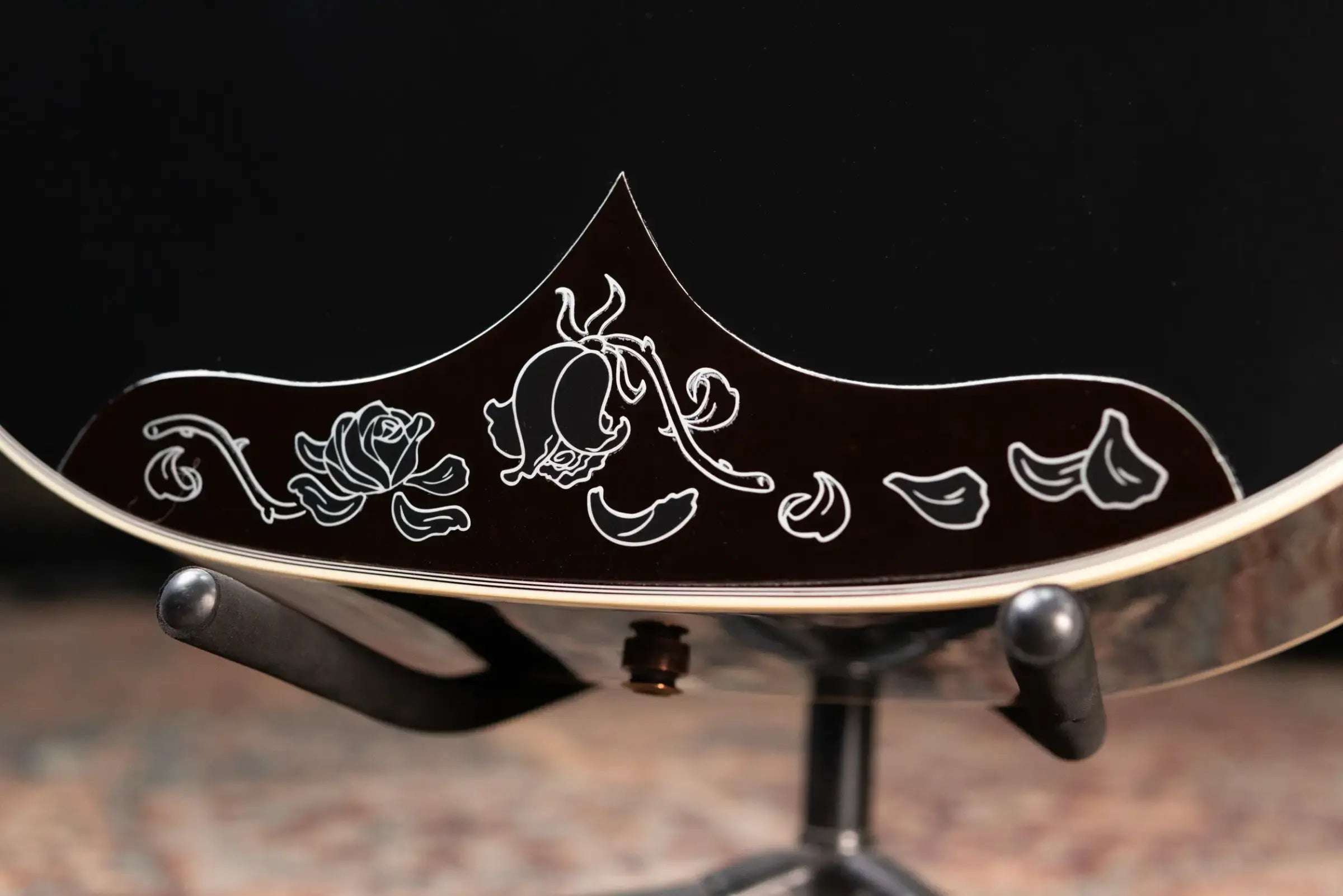 Gibson Custom Kirk Hammett Signature Raven Acoustic/Electric Guitar - Ebony with Hardshell Case