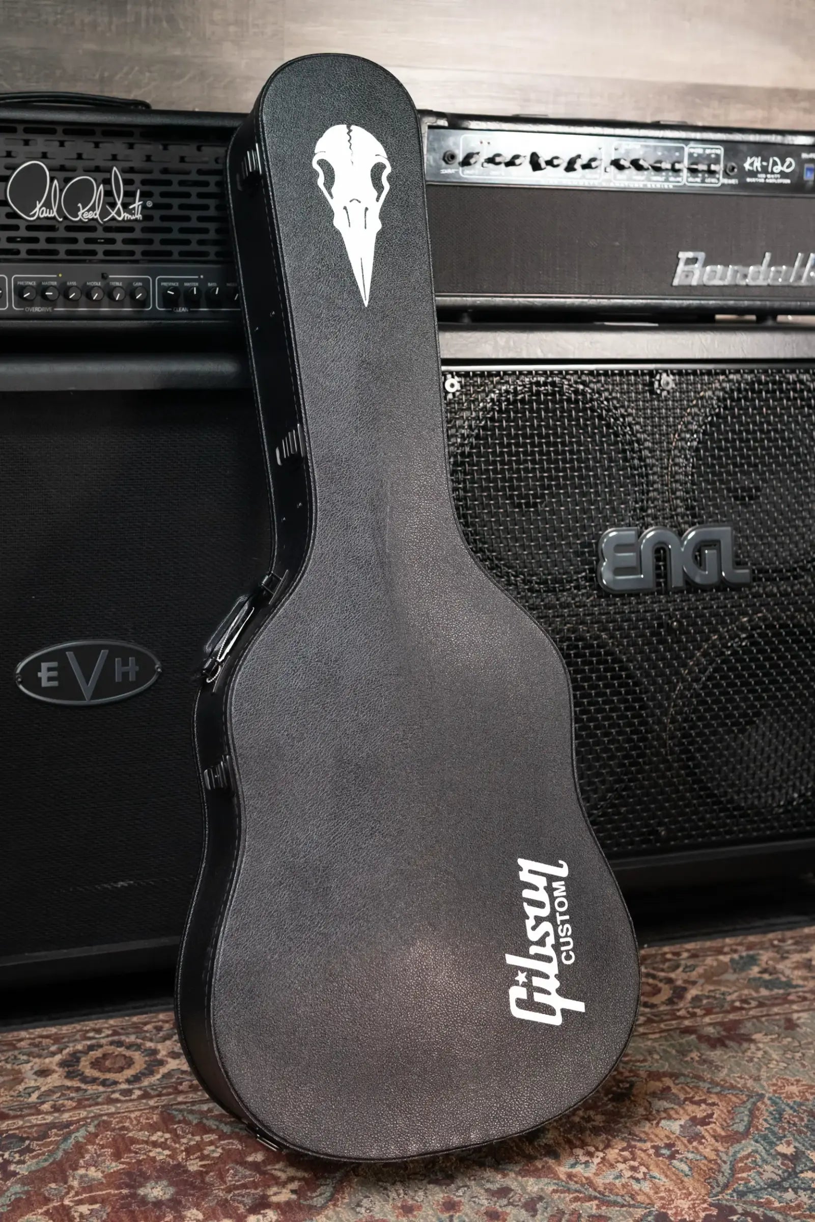 Gibson Custom Kirk Hammett Signature Raven Acoustic/Electric Guitar - Ebony with Hardshell Case