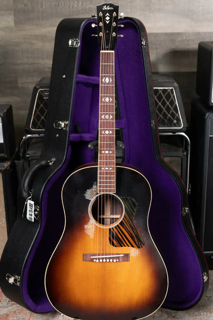 Gibson Custom Shop 1936 Advanced Jumbo Murphy Lab Heavy Aged Acoustic Guitar - Vintage Sunburst with Hardshell Case