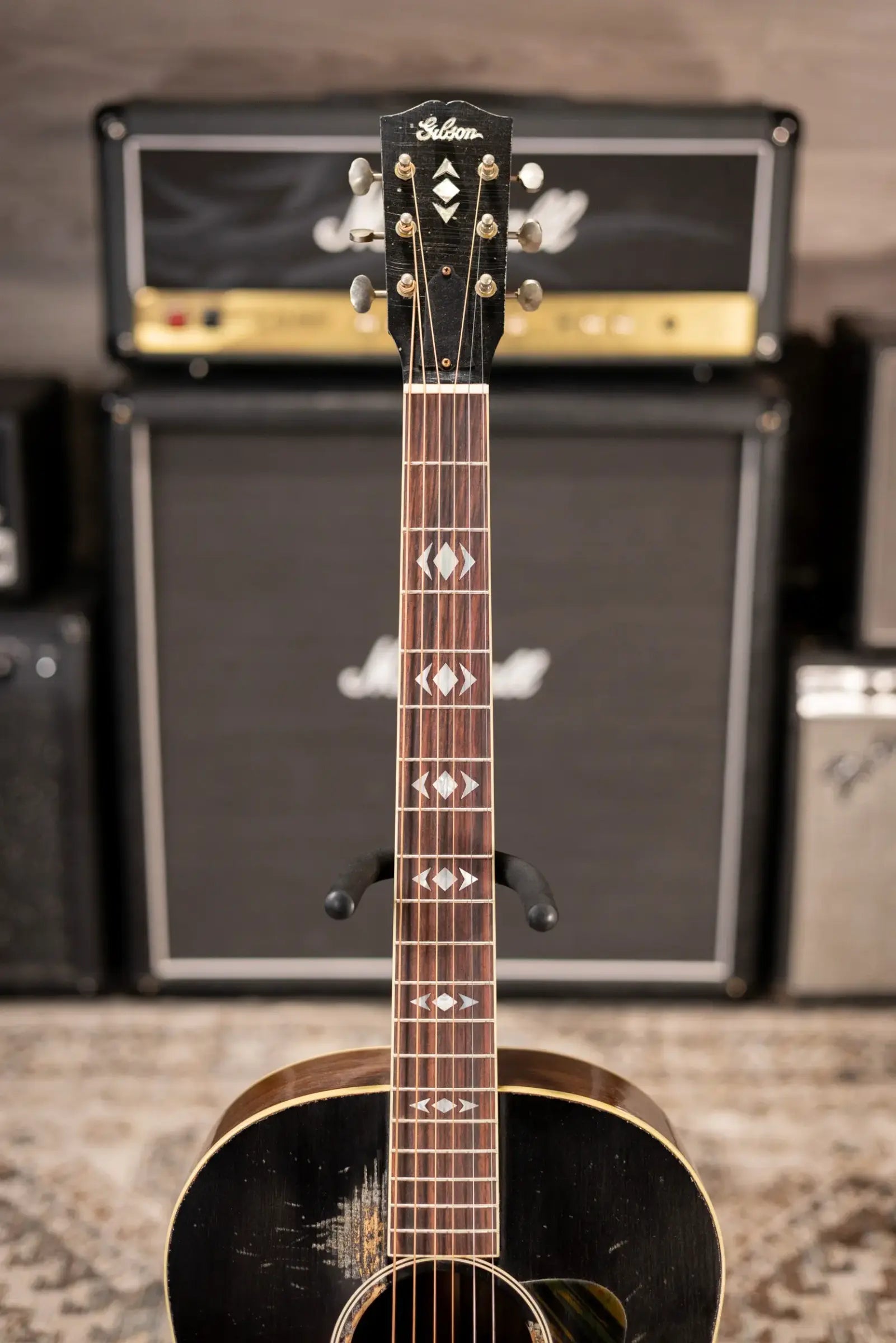 Gibson Custom Shop 1936 Advanced Jumbo Murphy Lab Heavy Aged Acoustic Guitar - Vintage Sunburst with Hardshell Case
