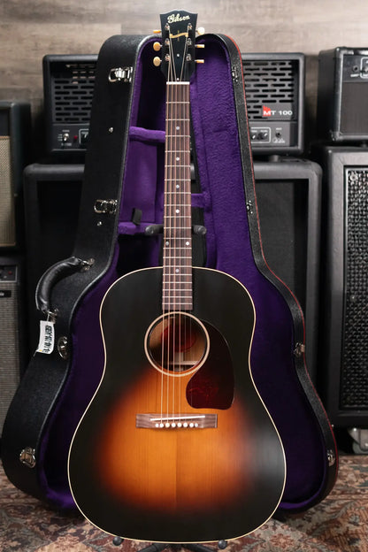 Gibson Custom Shop 1942 Banner J-45 Acoustic Guitar - Vintage Sunburst with Hardshell Case