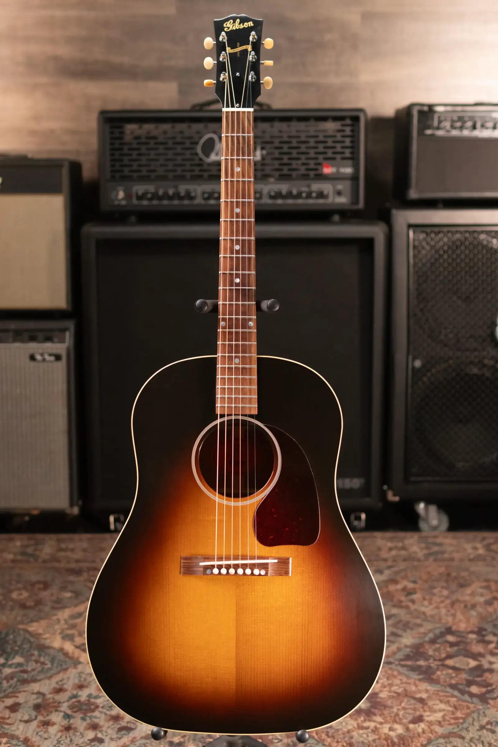 Gibson Custom Shop 1942 Banner J-45 Acoustic Guitar - Vintage Sunburst with Hardshell Case - Used