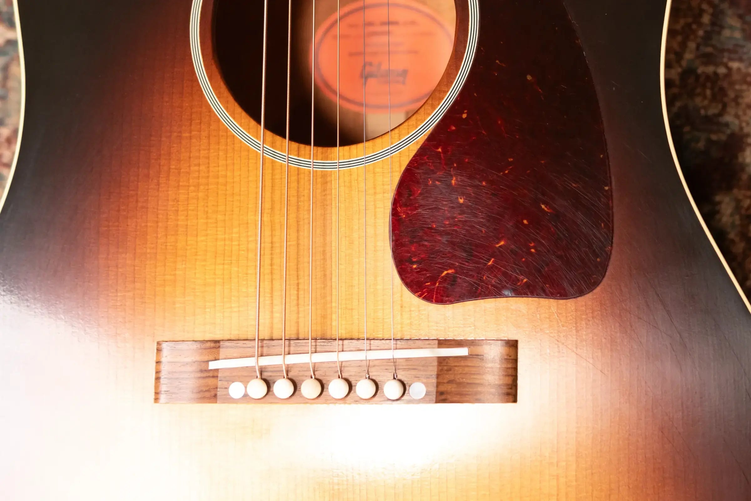 Gibson Custom Shop 1942 Banner J-45 Acoustic Guitar - Vintage Sunburst with Hardshell Case - Used