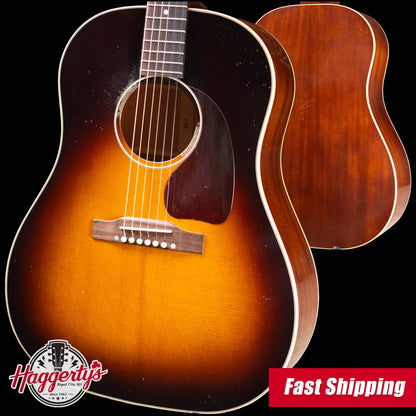 Gibson Custom Shop 1955 J-45 Murphy Lab Light Aged Acoustic Guitar - Vintage Sunburst with Hardshell Case