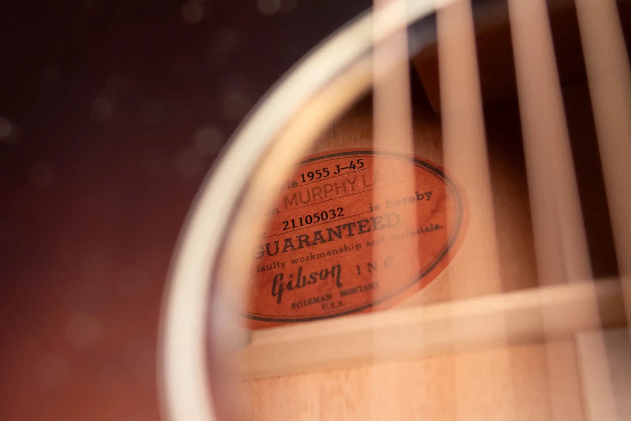 Gibson Custom Shop 1955 J-45 Murphy Lab Light Aged Acoustic Guitar - Vintage Sunburst with Hardshell Case