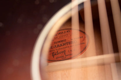 Gibson Custom Shop 1955 J-45 Murphy Lab Light Aged Acoustic Guitar - Vintage Sunburst with Hardshell Case