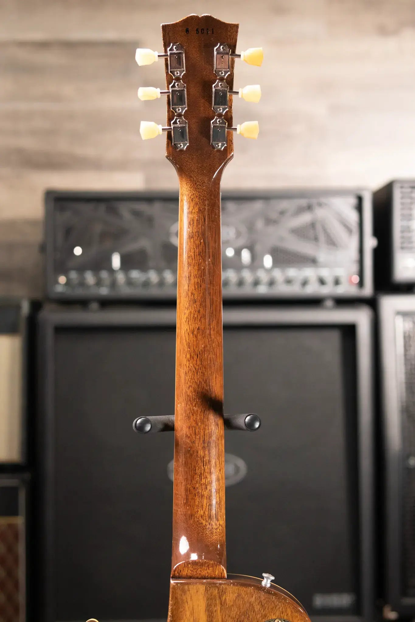 Gibson Custom Shop 1956 Les Paul Standard Bigsby Murphy Lab Light Aged Electric Guitar - Ebony Top with Hardshell Case