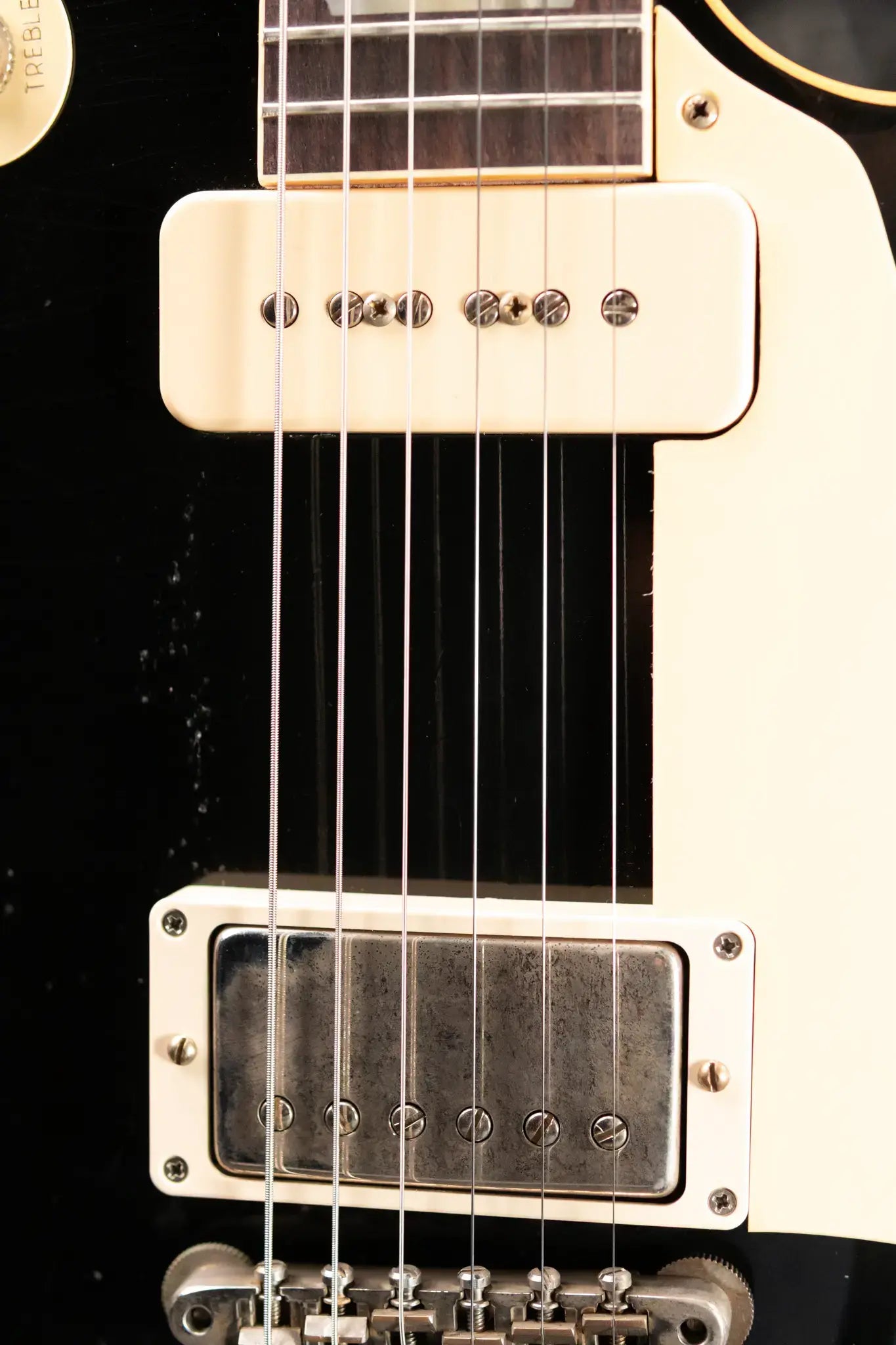Gibson Custom Shop 1956 Les Paul Standard Bigsby Murphy Lab Light Aged Electric Guitar - Ebony Top with Hardshell Case
