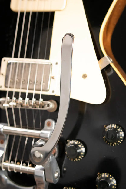 Gibson Custom Shop 1956 Les Paul Standard Bigsby Murphy Lab Light Aged Electric Guitar - Ebony Top with Hardshell Case