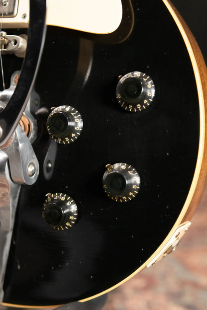 Gibson Custom Shop 1956 Les Paul Standard Bigsby Murphy Lab Light Aged Electric Guitar - Ebony Top with Hardshell Case