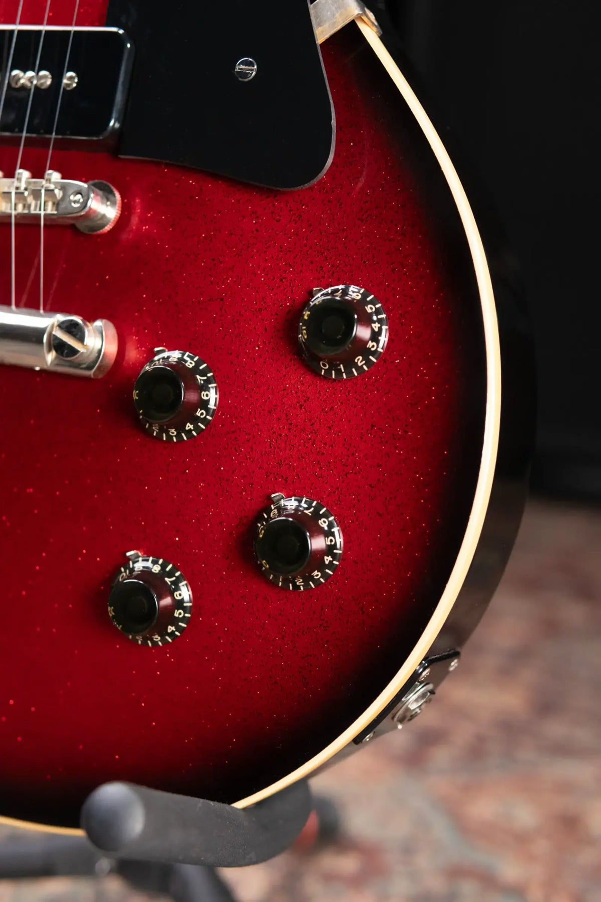 Gibson Custom Shop 1956 Les Paul Standard VOS Electric Guitar - Red Sparkle with Hardshell Case