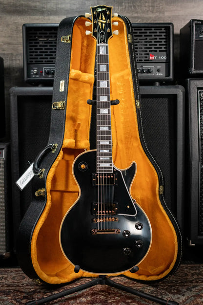 Gibson Custom Shop 1957 Les Paul Custom Reissue 2 Pickup VOS Electric Guitar - Ebony with Hardshell Case