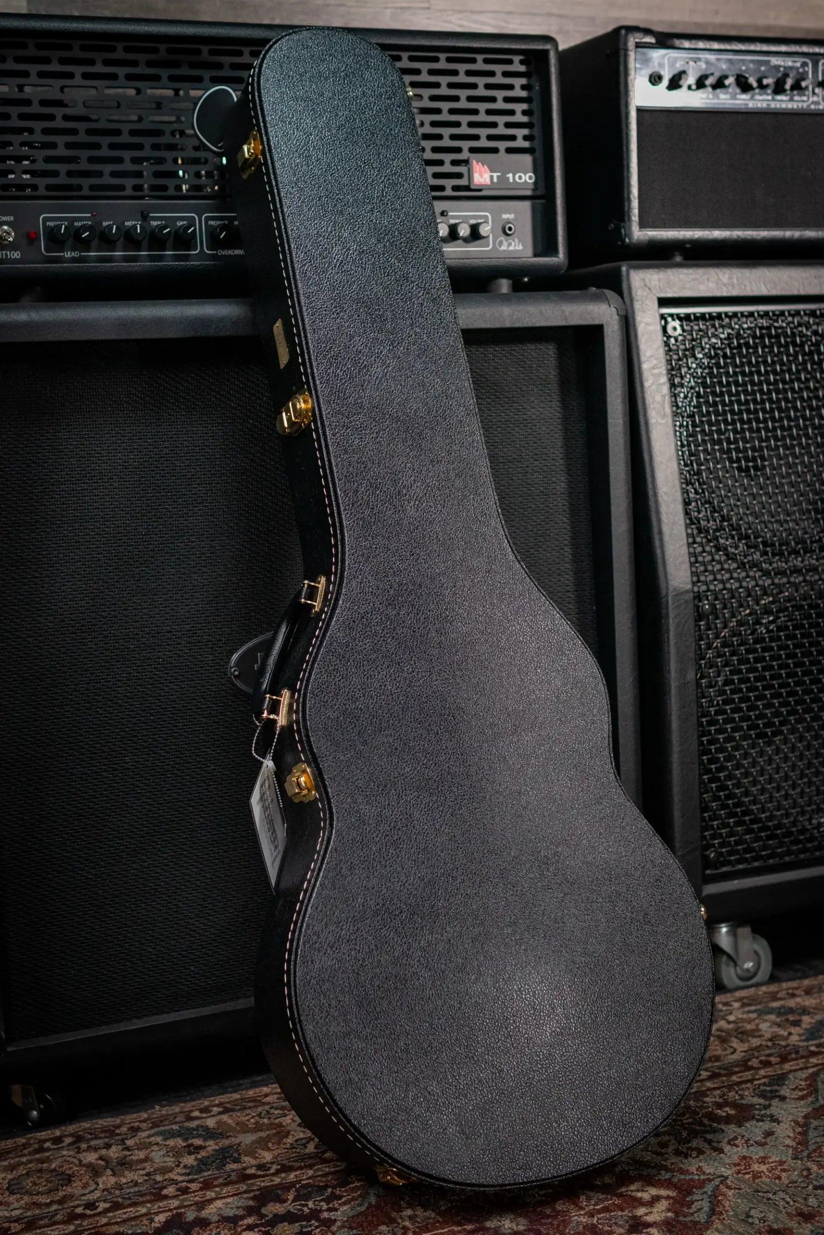 Gibson Custom Shop 1957 Les Paul Custom Reissue 2 Pickup VOS Electric Guitar - Ebony with Hardshell Case