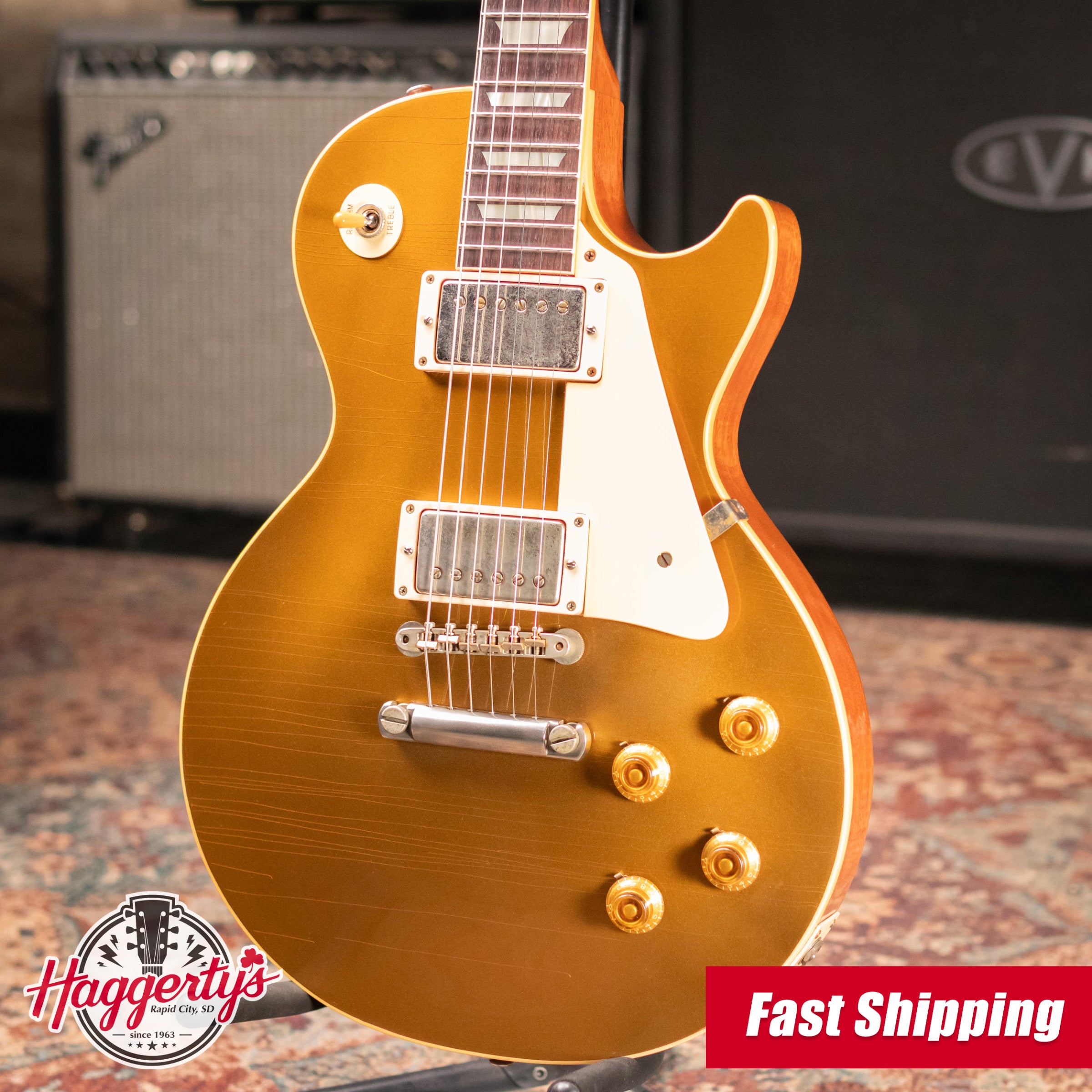 Gibson Custom Shop 1957 Les Paul Reissue Murphy Lab Electric Guitar - Double Gold with Hardshell Case