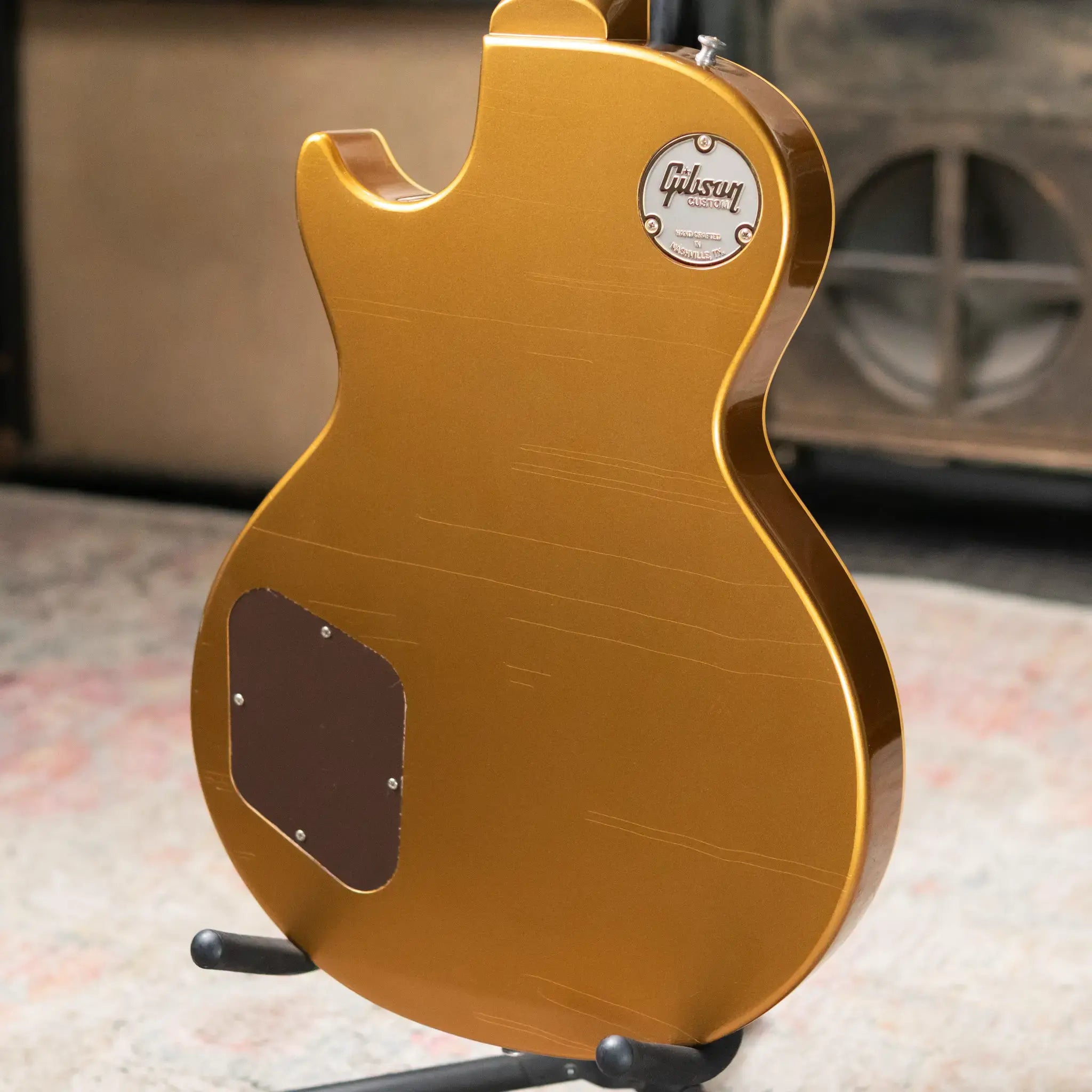 Gibson Custom Shop 1957 Les Paul Standard Murphy Lab Ultra Light Aged Electric Guitar with Bigsby - All Double Gold with Hardshell Case