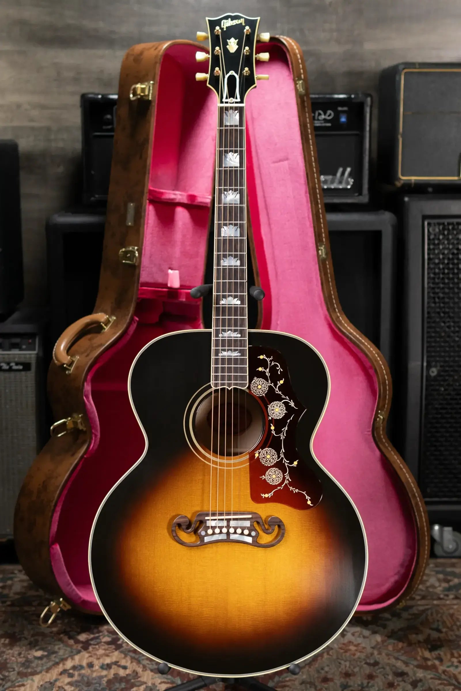 Gibson Custom Shop 1957 SJ-200 Acoustic Guitar - Vintage Sunburst with Hardshell Case